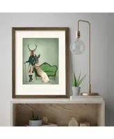 Courtside Market Mr. Deer Mrs. Rabbit Framed Matted Art Collection