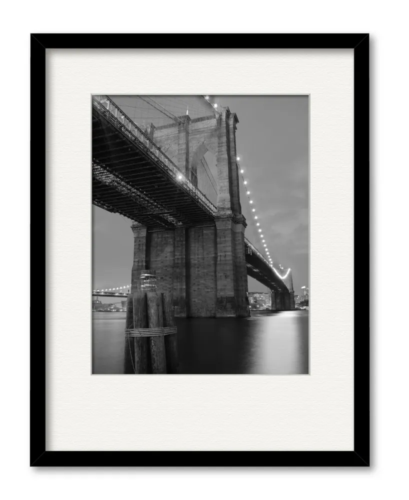 Courtside Market Brooklyn Bridge Shadow 16" x 20" Framed and Matted Art