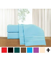 Elegant Comfort Luxury Soft Solid Pc. Sheet Set