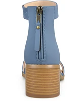 Journee Collection Women's Percy Block Heel Sandals