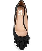 Journee Collection Women's Judy Ruffled Ballet Flats