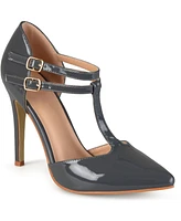 Journee Collection Women's Tru T Strap Stiletto Pumps