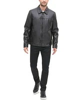 Tommy Hilfiger Men's Faux Leather Laydown Collar Jacket