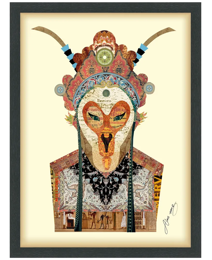 Empire Art Direct 'Beijing Opera Mask 1' Dimensional Collage Wall Art - 25" x 19''