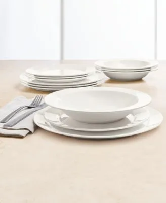 Hotel Collection Bone China 12 Pc. Dinnerware Sets Collection Service For 4 Created For Macys