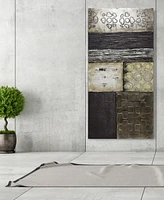 Empire Art Direct Stacked 2 Textured Metallic Hand Painted Wall Art by Martin Edwards, 30" x 60" x 2"