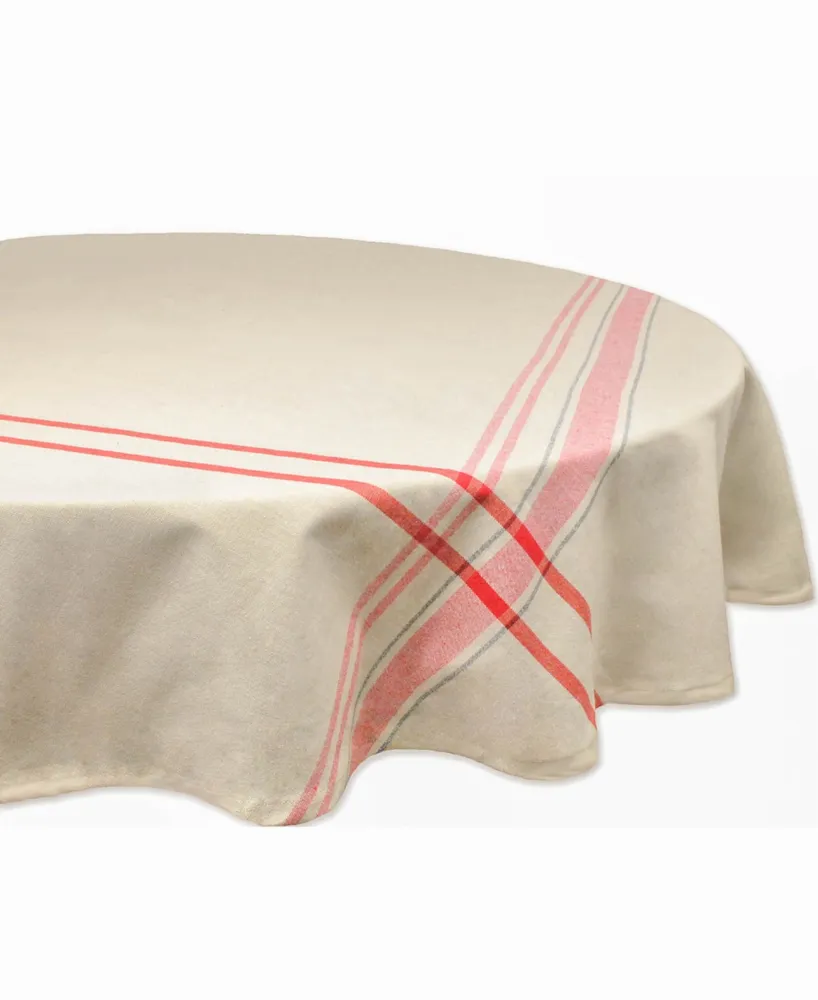 French Stripe Tablecloth 70" Round