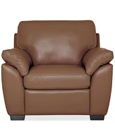 Lothan 41" Leather Chair, Created for Macy's