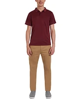 Nautica Young Men Uniform Short Sleeve Performance Stretch Polo