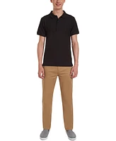 Nautica Young Men Uniform Short Sleeve Double Pique Polo