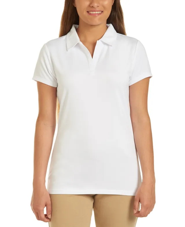 Nautica Plus Girls Uniform Short Sleeve Performance Polo Shirt
