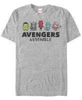 Marvel Men's Comic Collection Kawaii Avengers Assemble Short Sleeve T-Shirt