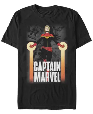 Marvel Men's Comic Collection Captain Short Sleeve T-Shirt