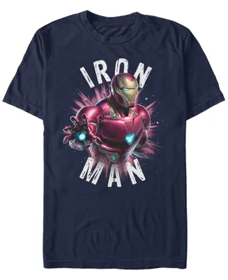 Marvel Men's Avengers Iron-Man Star Burst Short Sleeve T-Shirt