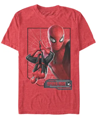 Marvel Men's Spider-Man Upside-Down Profile Short Sleeve T-Shirt