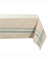 Chambray French Stripe Tablecloth 60" x 84"