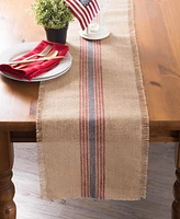 Design Imports Burlap Table Runner 14" x 72"