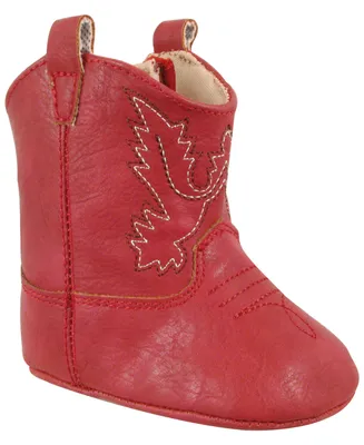 Baby Deer Unisex Western Boot with Embroidery and Piping