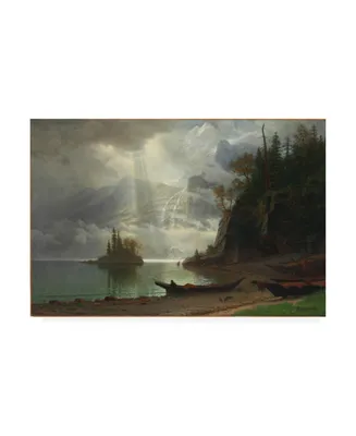 Albert Bierstadt Island in the Lake Canvas Art