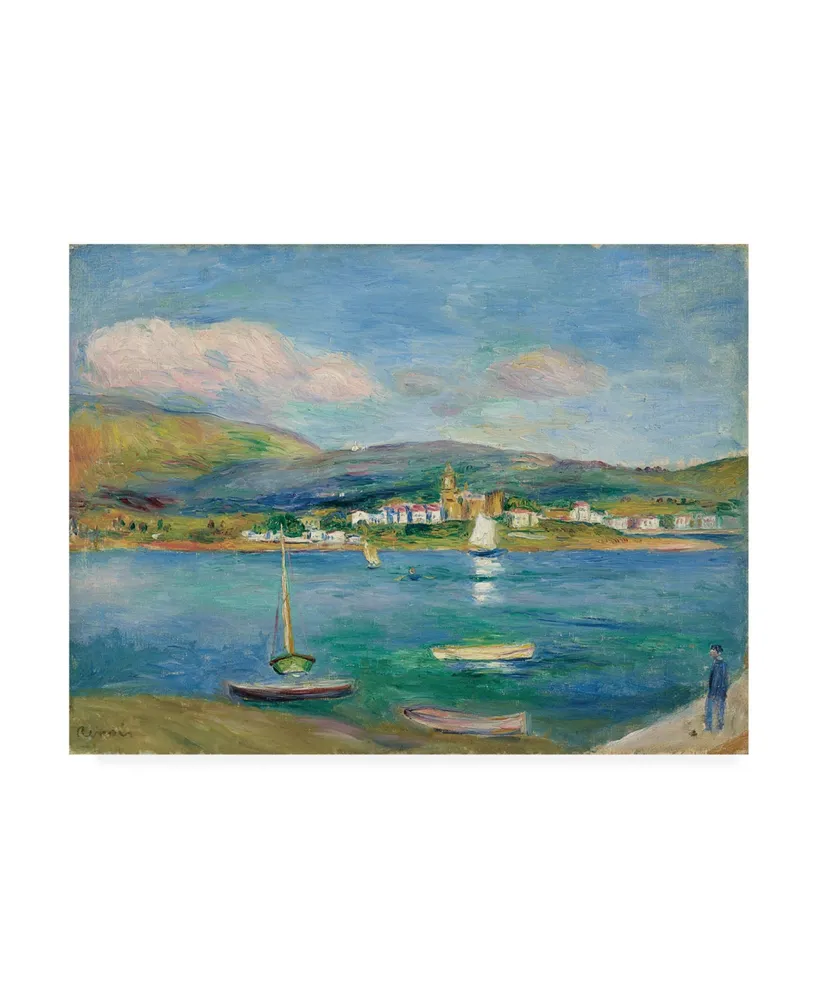 Pierre Auguste Renoir Port de peche, Vue de Fontarabie depuis Hendaye Canvas Art
