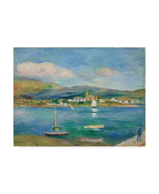 Pierre Auguste Renoir Port de peche, Vue de Fontarabie depuis Hendaye Canvas Art