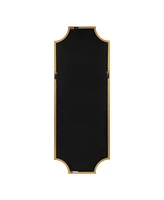 Kate and Laurel Hogan Framed Scallop Full Length Wall Mirror - 18" x 48"