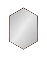 Kate and Laurel Rhodes Framed Hexagon Wall Mirror - 24.75" x 36.75"