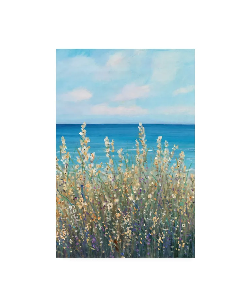 Tim OToole Flowers at the Coast I Canvas Art - 15.5" x 21"