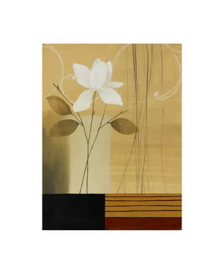 Pablo Esteban Flower on Neutral Background Canvas Art