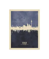 Michael Tompsett Berlin Germany Skyline Navy Canvas Art - 27" x 33.5"