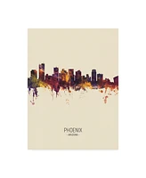 Michael Tompsett Phoenix Arizona Skyline Portrait Iii Canvas Art - 19.5" x 26"