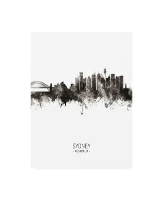 Michael Tompsett Sydney Australia Skyline Portrait Ii Canvas Art