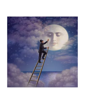 Dan Craig Man with Moon Canvas Art