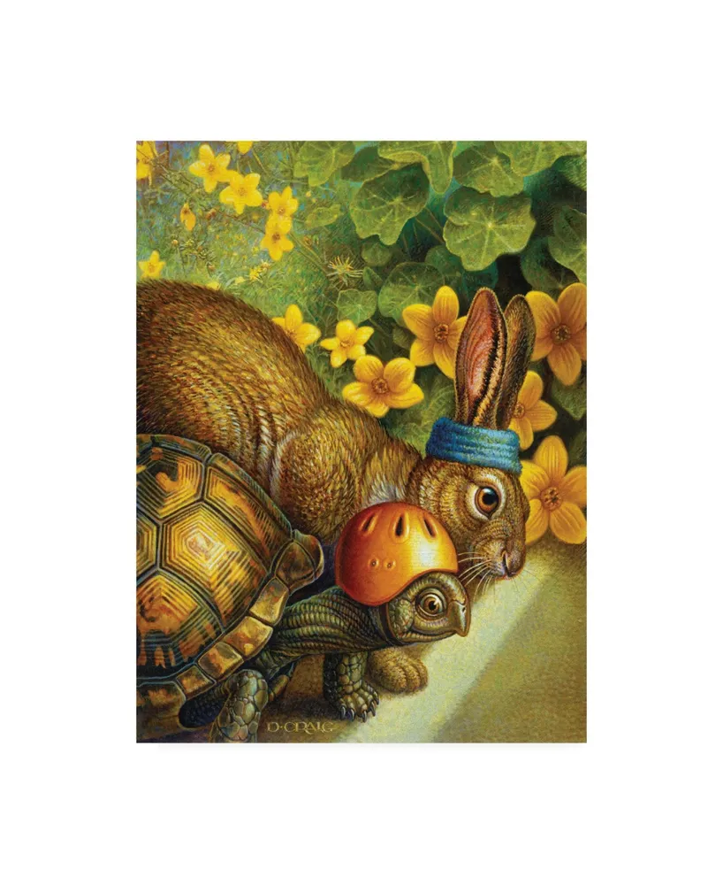 Dan Craig Tortoise and Hare Canvas Art