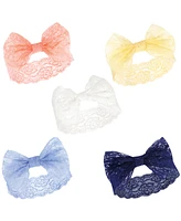 Hudson Baby Girls Headbands 5pk, 0-24 Months