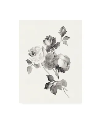 Wild Apple Portfolio Rose Blossoms Gray Canvas Art
