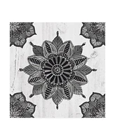 Anne Tavoletti Mandala Morning Vi Bw Canvas Art - 36.5" x 48"