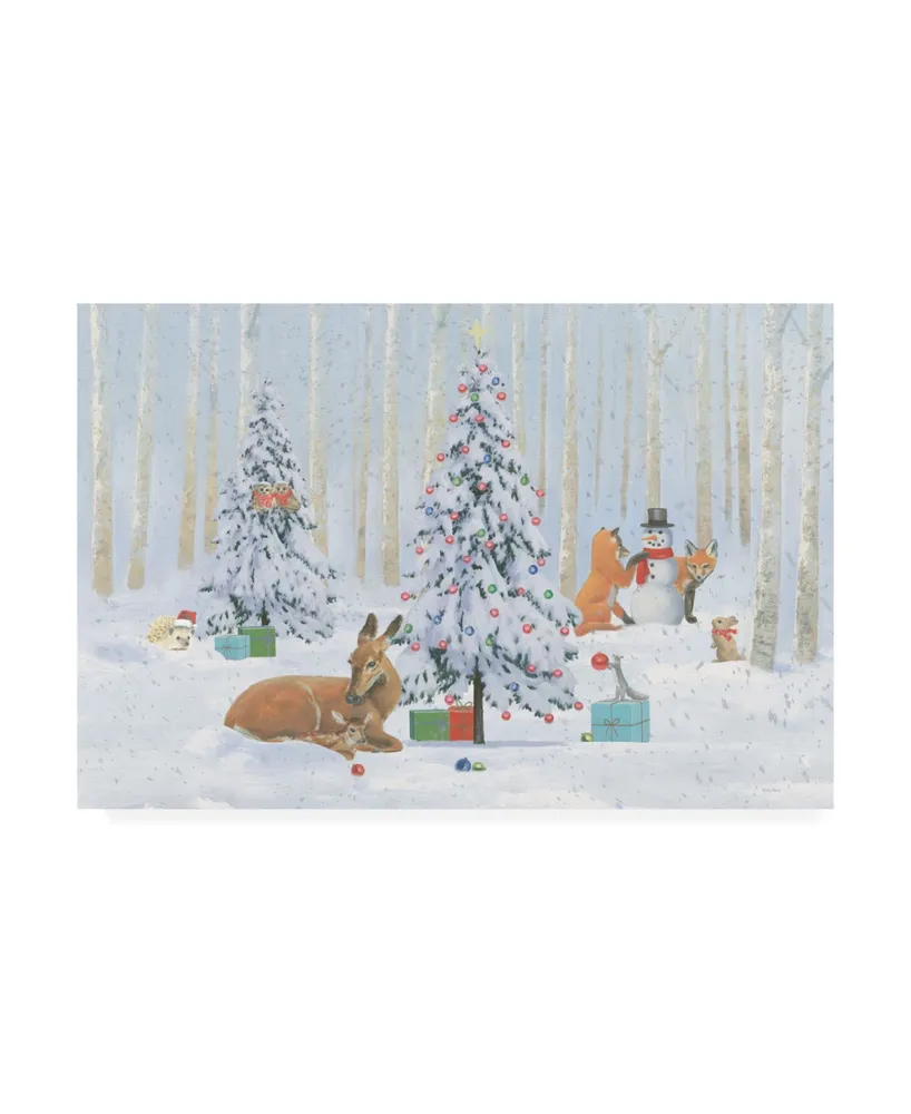 Emily Adams Christmas Critters Bright I Canvas Art