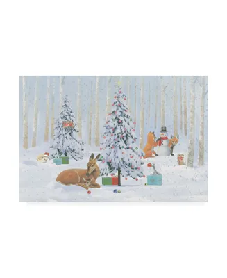 Emily Adams Christmas Critters Bright I Canvas Art