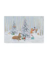 Emily Adams Christmas Critters Bright I Canvas Art