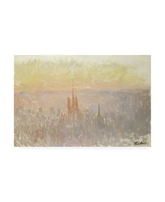 Claude Monet View of Rouen, 1892 Canvas Art