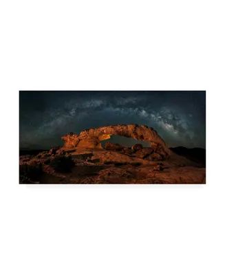 Hua Zhu Milky Way Over the Sunset Arch Canvas Art
