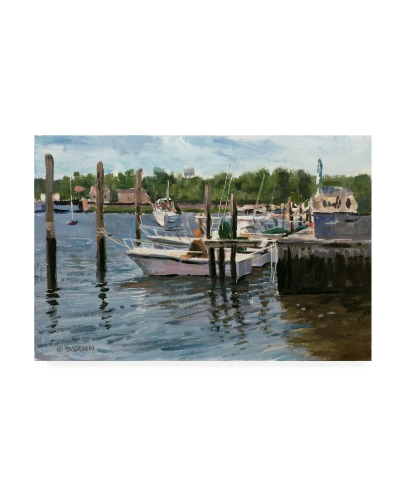 Michael Budden Manasquan Boats Canvas Art - 15" x 20"