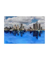 Monte Nagler Detroit Skyline Michigan Color Canvas Art