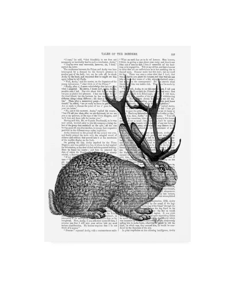 Fab Funky Jackalope Portrait Canvas Art