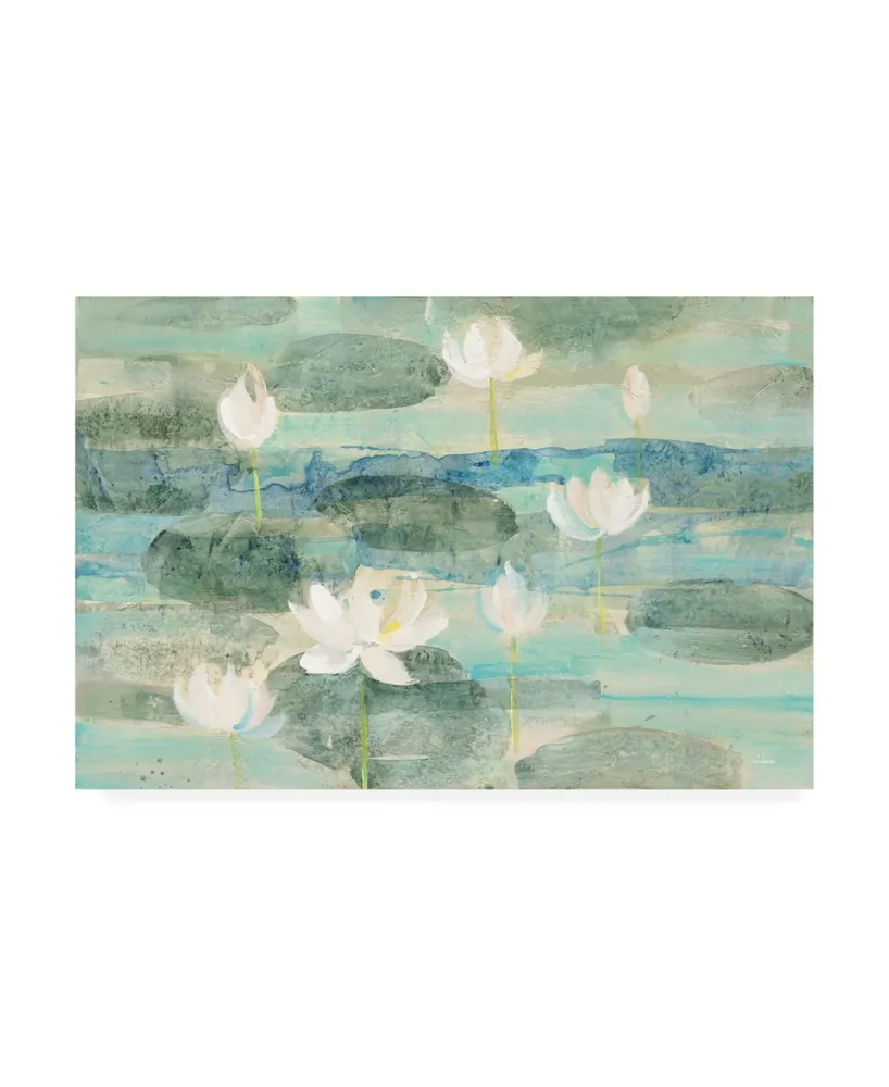 Albena Hristova Water Lilies Bright Floral Canvas Art