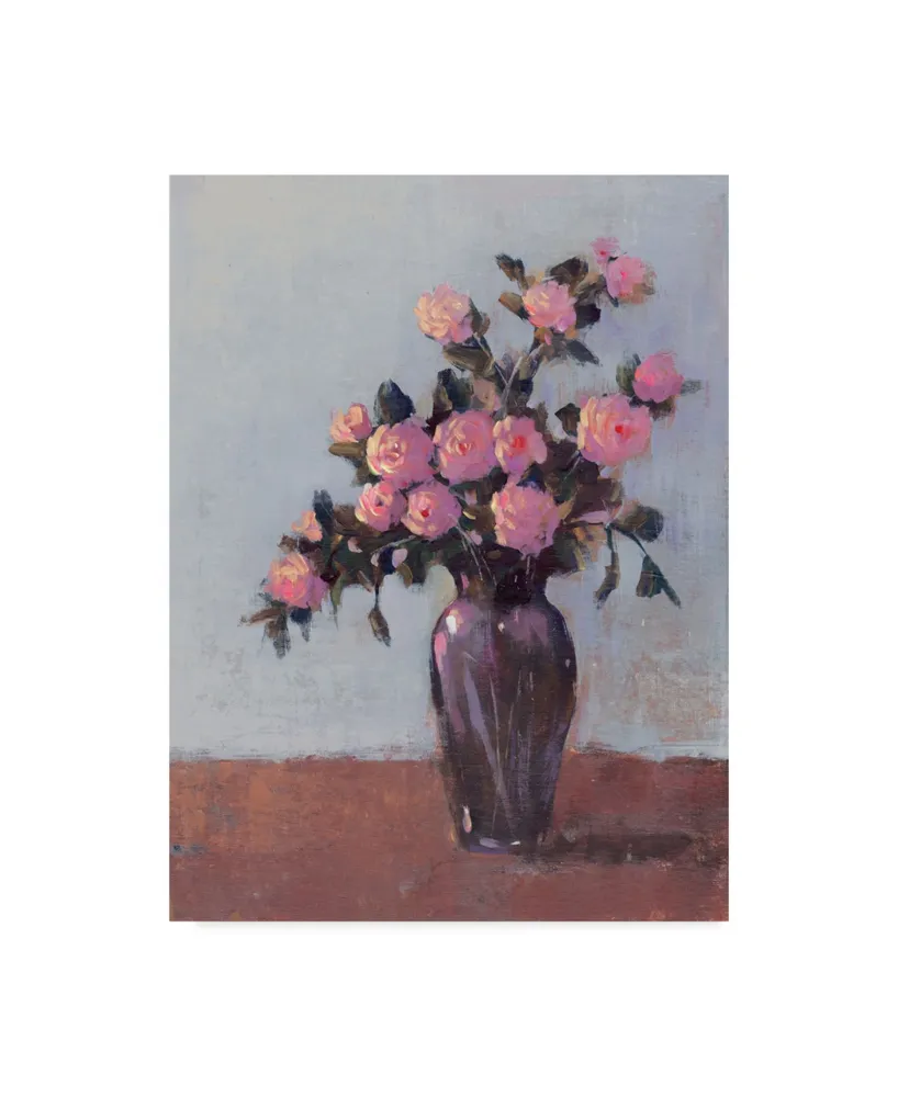 Tim Otoole Soft Lit Roses I Canvas Art