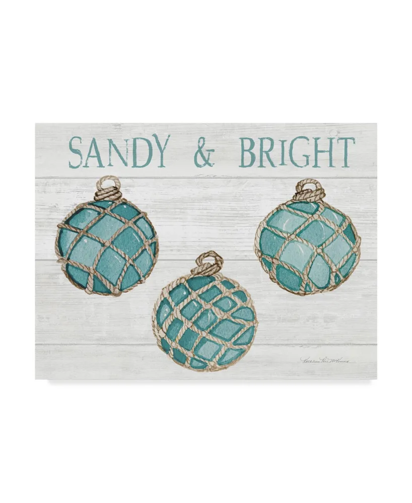 Kathleen Parr Mckenna Coastal Holiday Ornament Viii Sandy and Bright Canvas Art