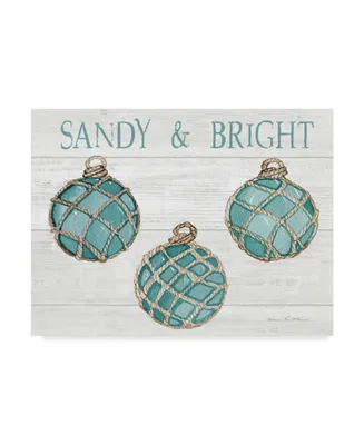 Kathleen Parr Mckenna Coastal Holiday Ornament Viii Sandy and Bright Canvas Art