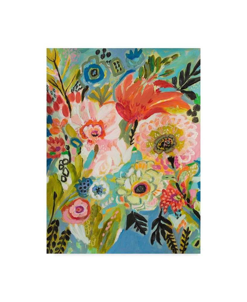 Karen Fields Secret Garden Floral Iii Canvas Art - 20" x 25"